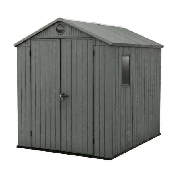 Keter 6x8 Darwin Heavy Duty Plastic Garden Shed Green