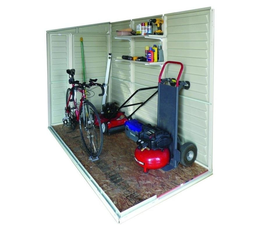 Duramax 4 x 8 ft Lean To Sidemate Plastic Shed - Image 9