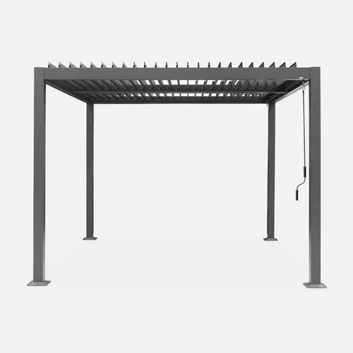 Palace 3x3m Louvered pergola aluminium and steel 3 x 3m - Image 5