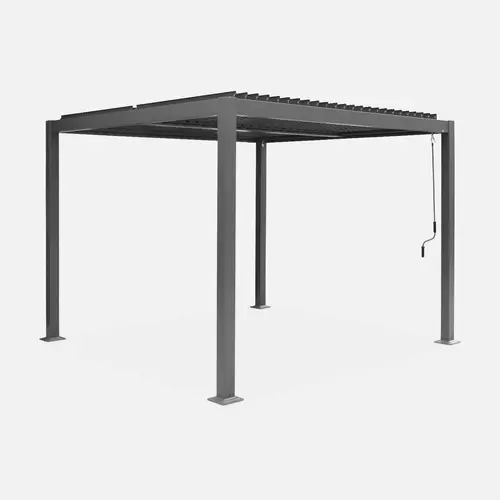 Palace 3x3m Louvered pergola aluminium and steel 3 x 3m - Image 6