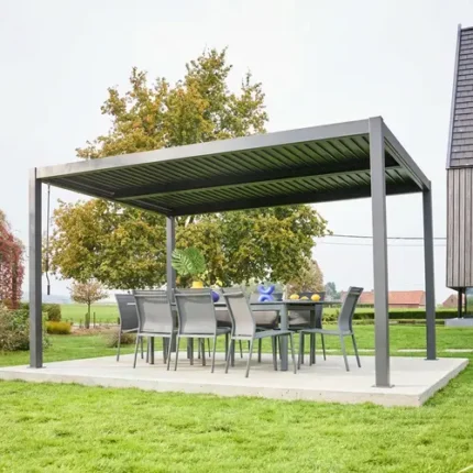 Palace 4x3m Louvered Pergola - Aluminium & Steel
