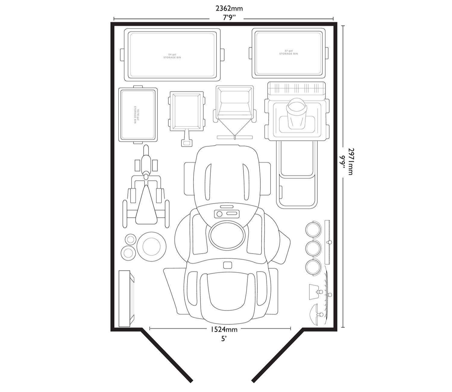 Suncast Tremont 8 x 10 ft Shed - Image 15