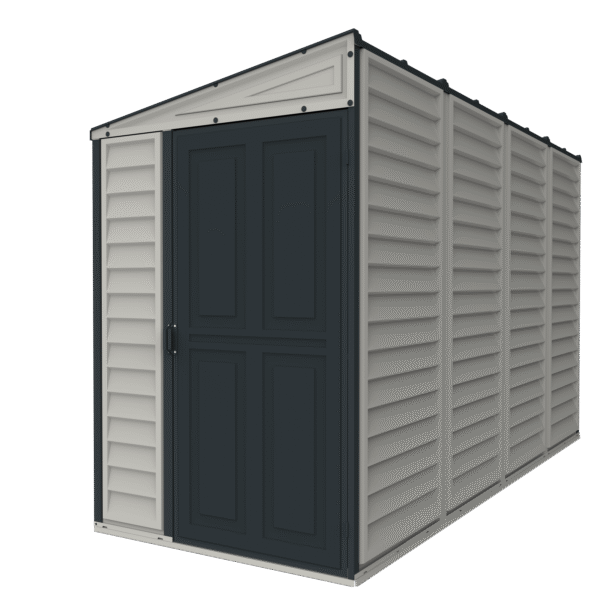 Duramax 4x10 Sidemate Shed Gray with Foundation 36725
